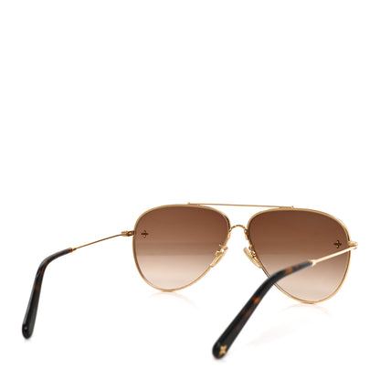 Louis Vuitton Metal The LV Pilot Sunglasses Z1619U Gradient Brown Monogram 3 of 7