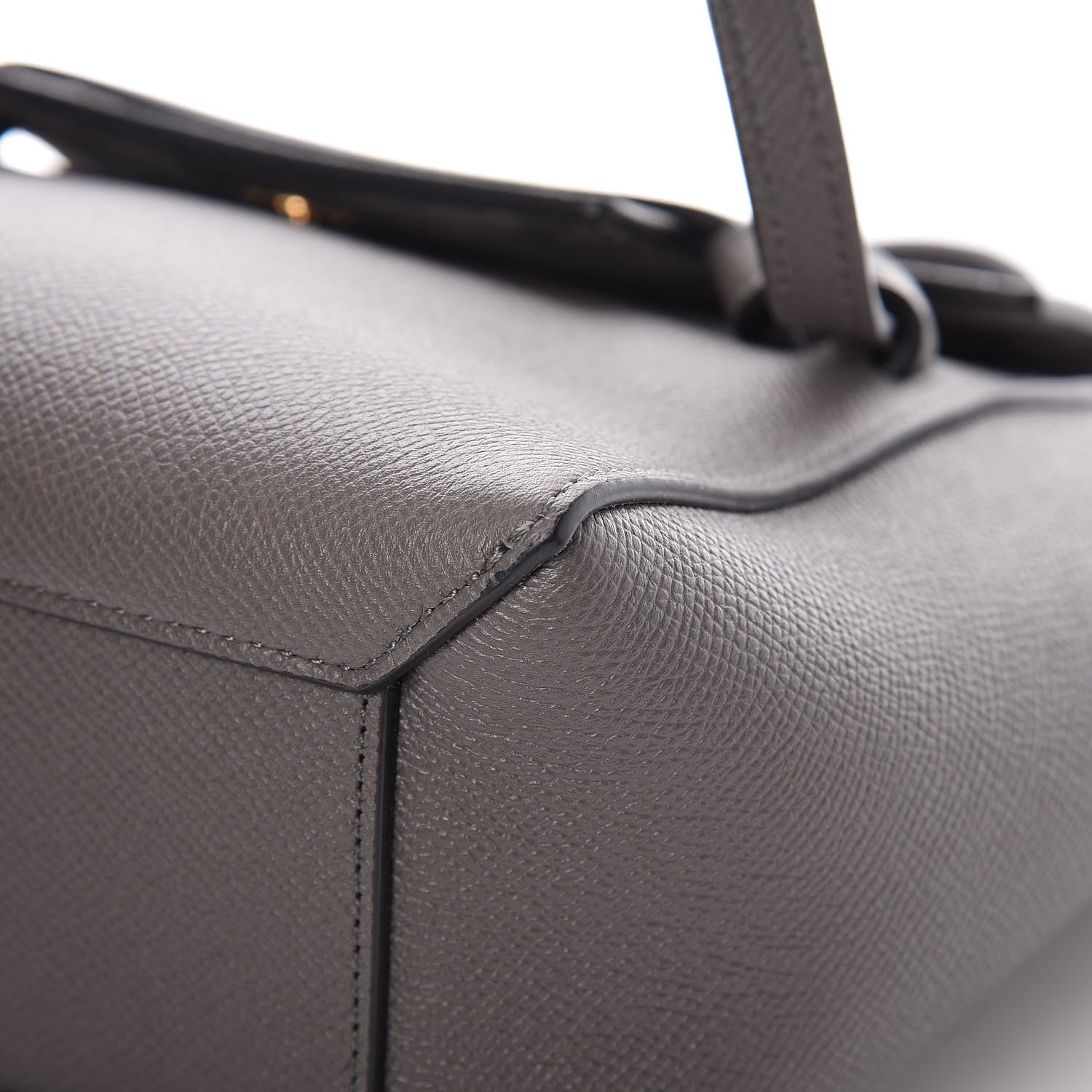 Celine Grained Calfskin Nano Belt Bag Grey 12 of 15