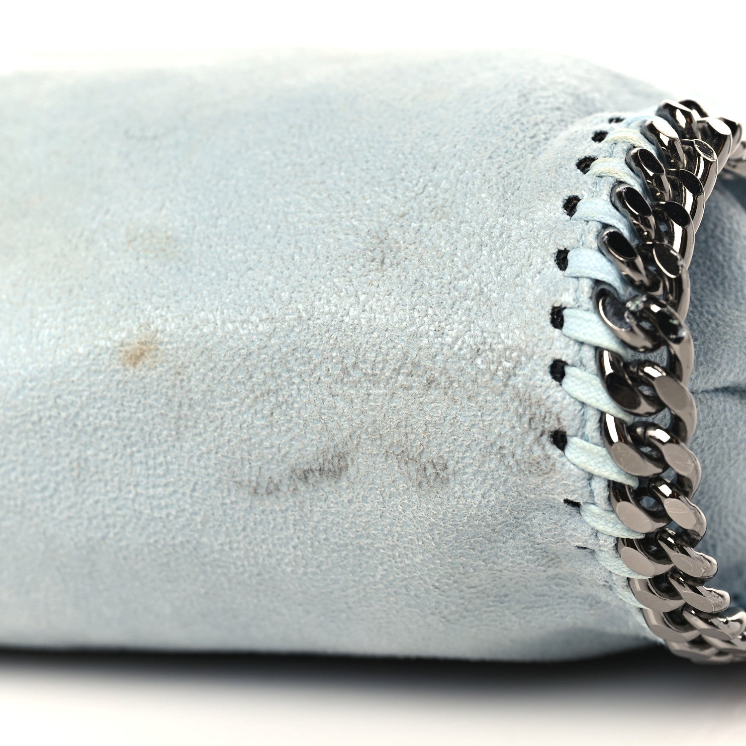 Stella McCartney Shaggy Deer Falabella Fold Over Tote Light Blue 10 of 10