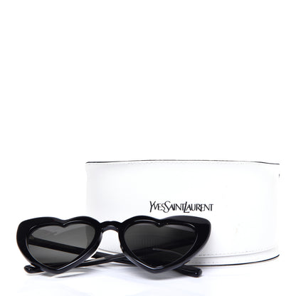 Saint Laurent Acetate Heart Frame Loulou SL181 Sunglasses Black 8 of 8
