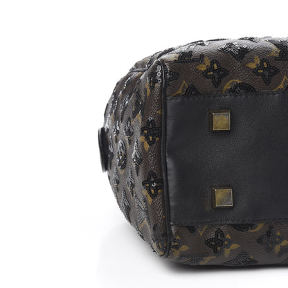 Louis Vuitton Monogram Sequins Eclipse Speedy 28 Black 8 of 11