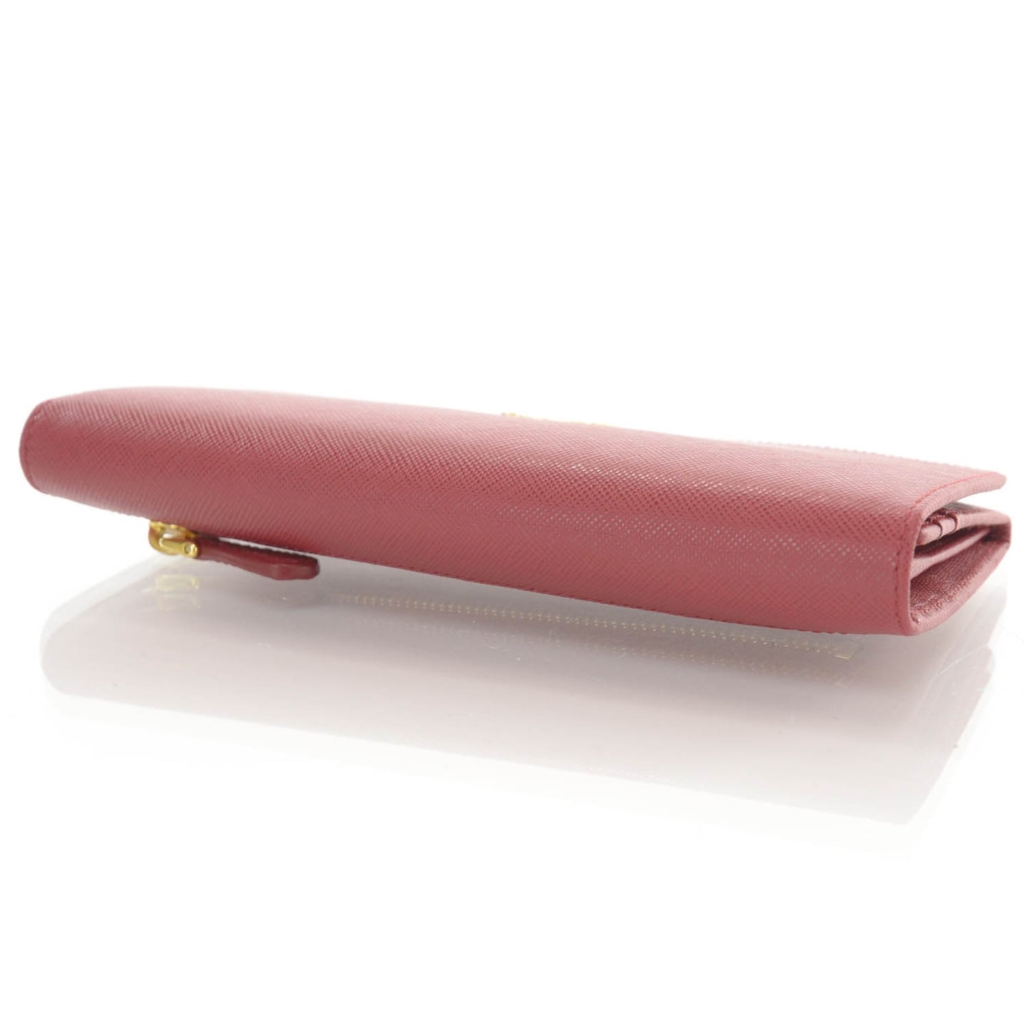 Saffiano Continental Flap Wallet Fuoco