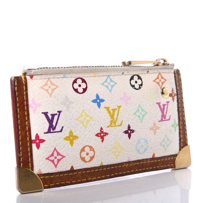 Louis Vuitton Monogram Multicolor Key Pouch White 3 of 7