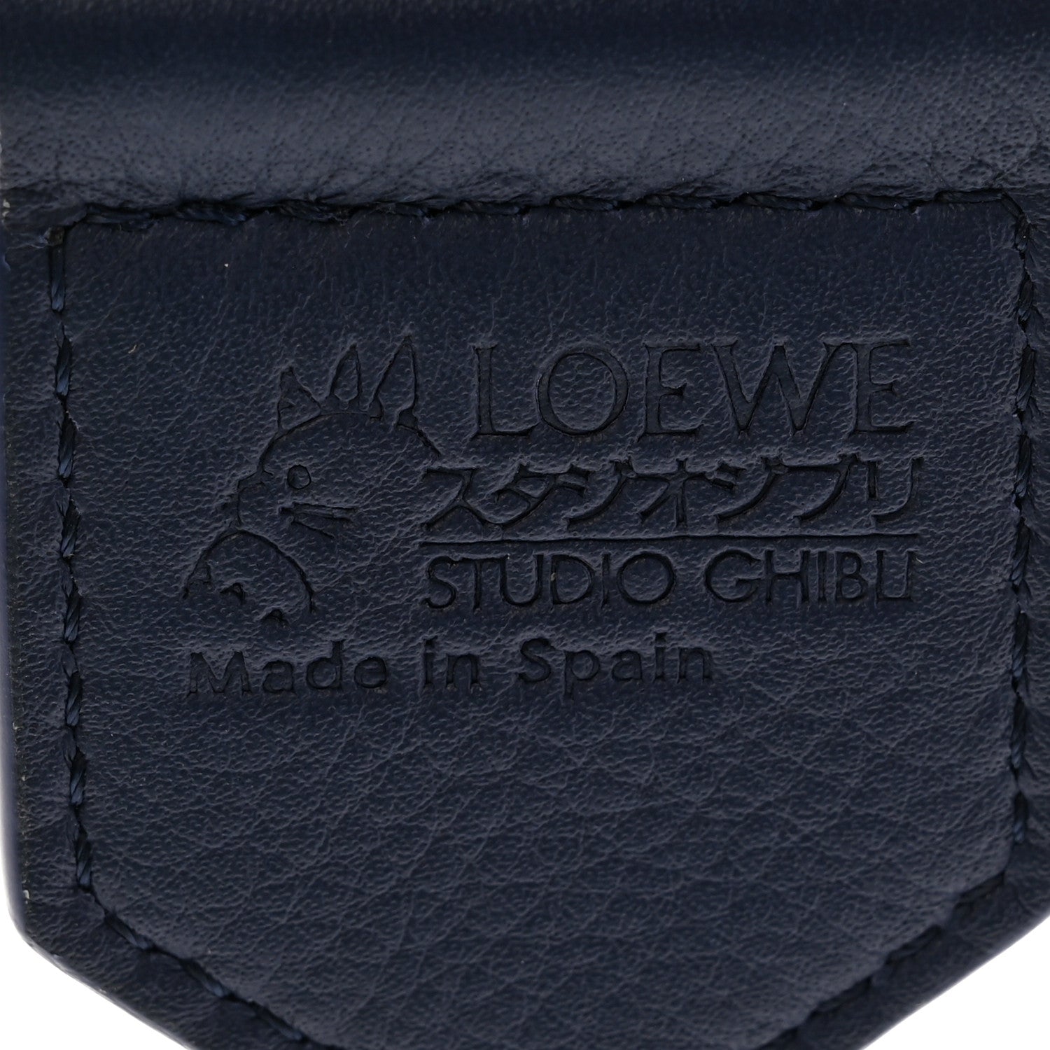 Loewe X HOWLS MOVING CASTLE Calfskin Calcifer Jacquard Anagram Strap Blue 4 of 8