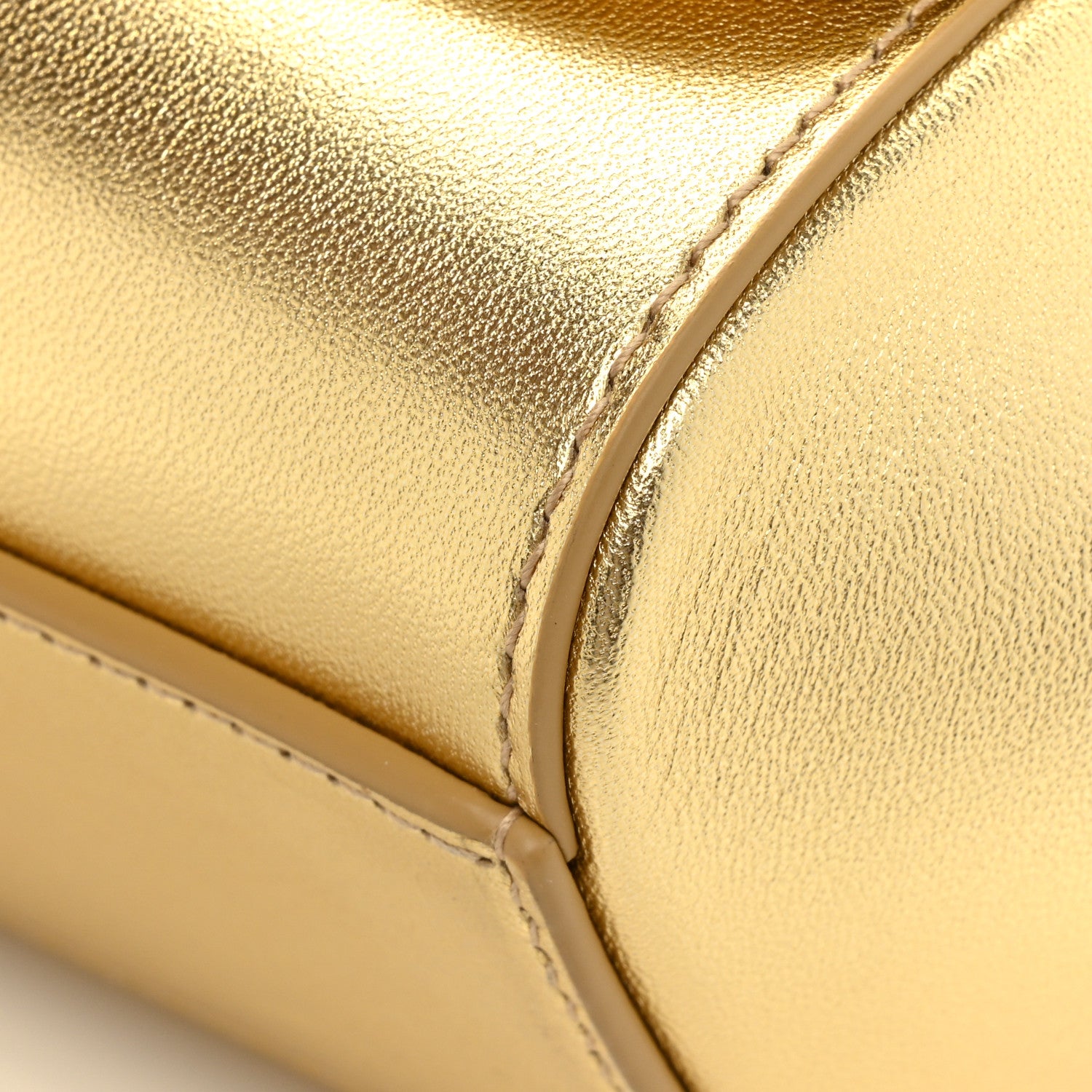 Dolce & Gabbana DOLCE & GABBANA Metallic Calfskin Sequin Childrens Miss Sicily Satchel Gold 12 of 12
