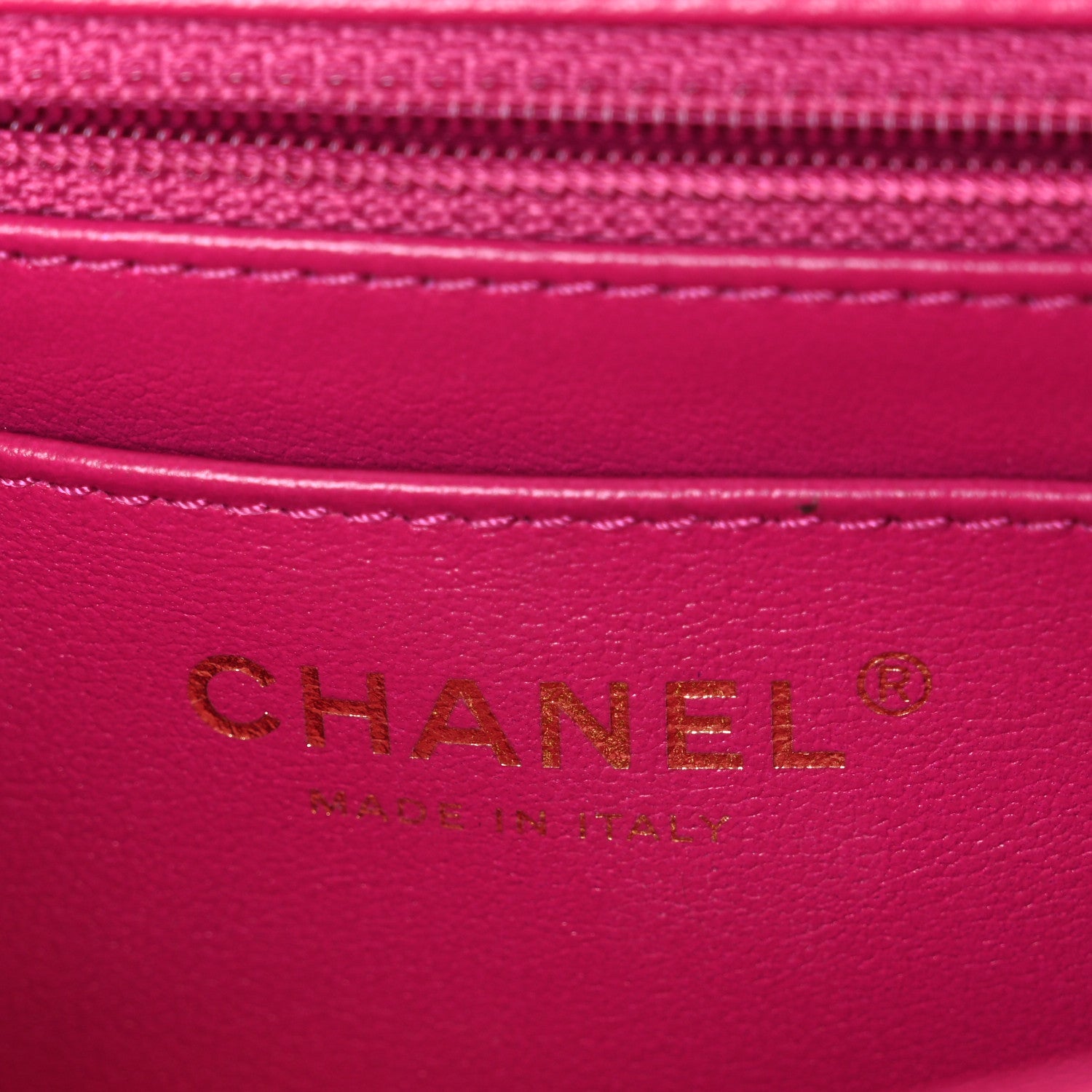 Chanel Lambskin Quilted Mini Crystal Top Handle Rectangular Flap Dark Pink 7 of 11