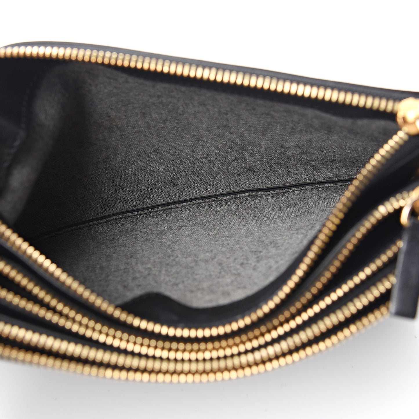 Lambskin Small Trio Crossbody Bag Black