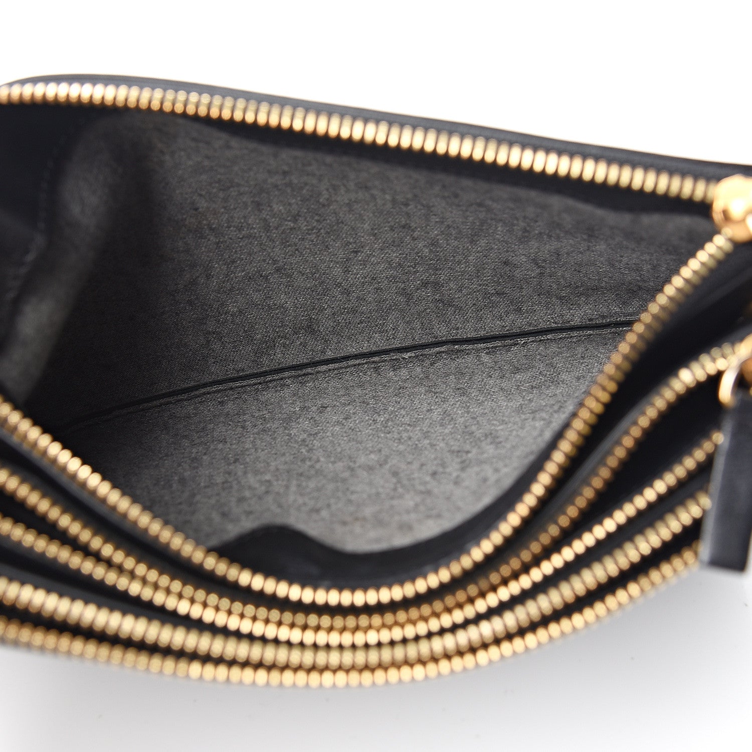 Celine Lambskin Small Trio Crossbody Bag Black 4 of 10
