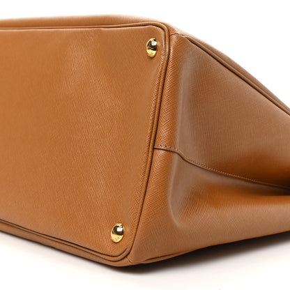 Prada Saffiano Large Galleria Double Zip Tote Caramel 8 of 8