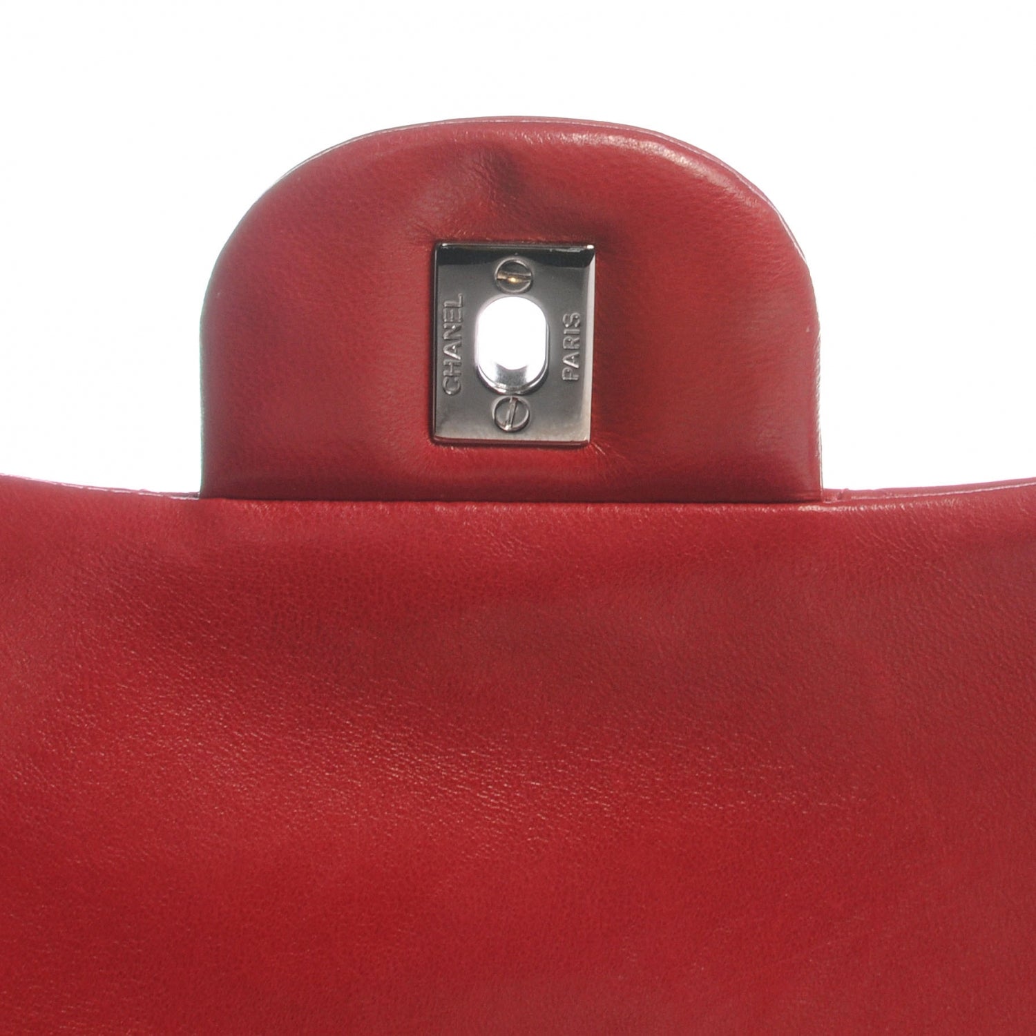 Chanel Lambskin Jumbo Single Flap Red 5 of 8