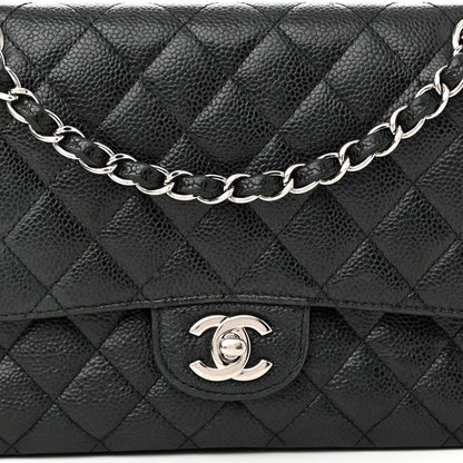 Chanel Caviar Quilted Medium Double Flap Black 8 of 13