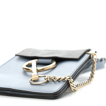 Chloe Suede Calfskin Mini Faye Bracelet Bag Washed Blue 9 of 9