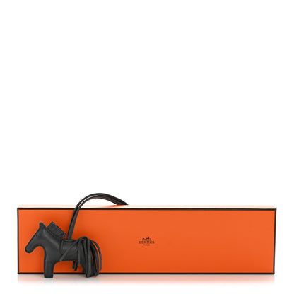 Hermes Milo Lambskin Swift Grigri Rodeo Horse Bag Charm PM Ardoise 5 of 5