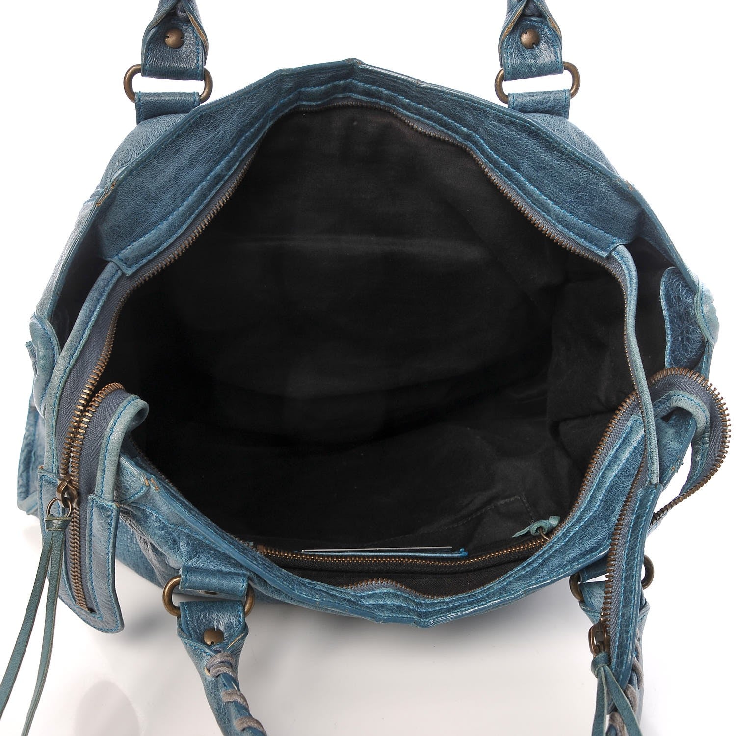Balenciaga Agneau Classic Hardware City Bleu Paon 5 of 12