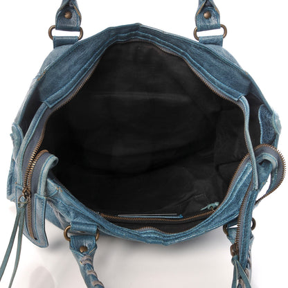 Balenciaga Agneau Classic Hardware City Bleu Paon 5 of 12