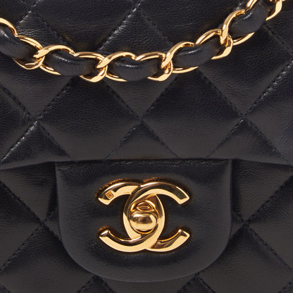 Chanel Lambskin Quilted Small Double Flap Black 8 of 10