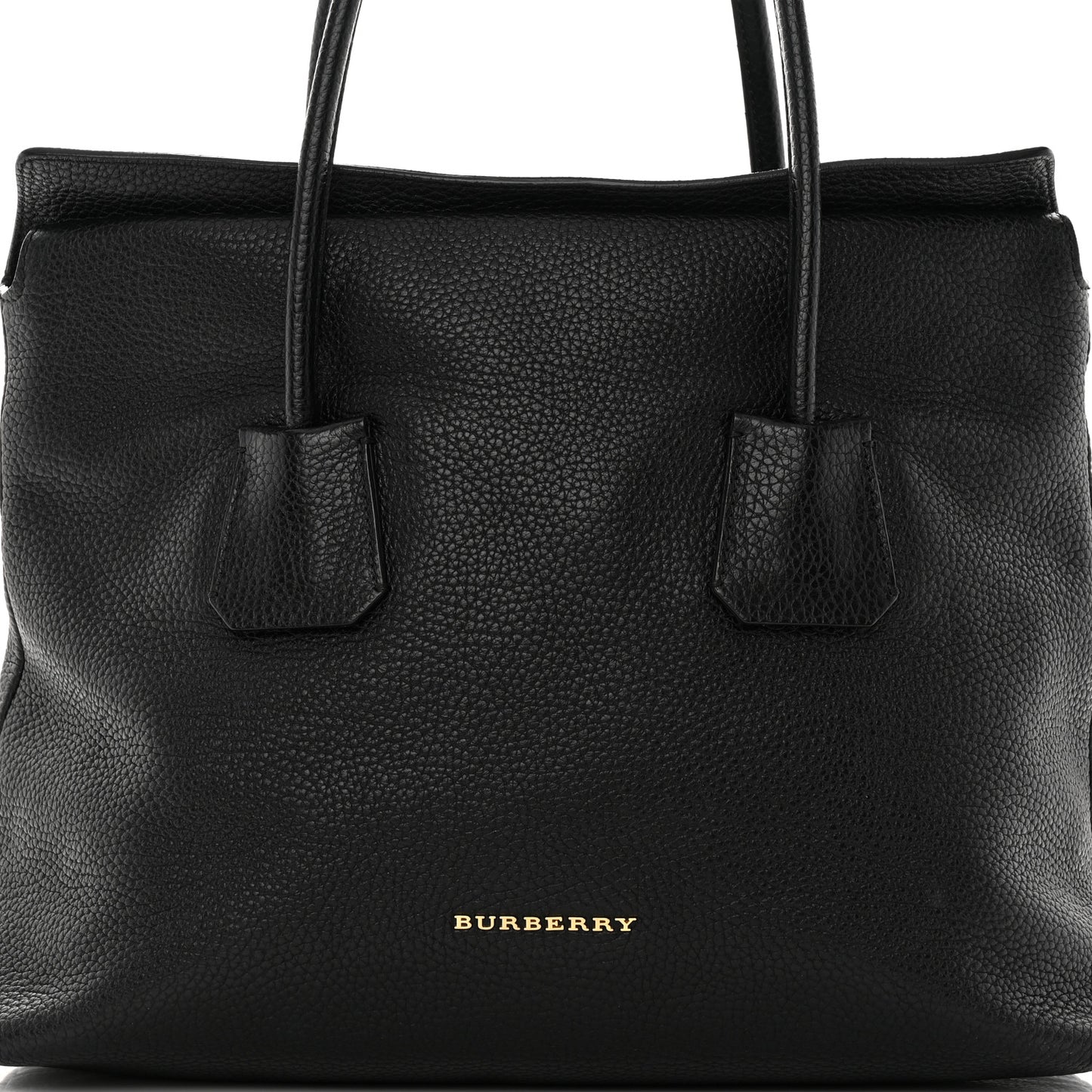 London Grainy Calfskin Medium Baynard Tote Black
