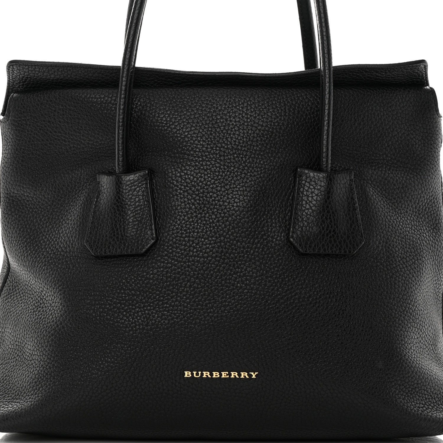 Burberry London Grainy Calfskin Medium Baynard Tote Black 8 of 15