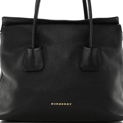 Burberry London Grainy Calfskin Medium Baynard Tote Black 8 of 15