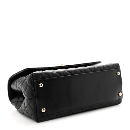 Chanel Caviar Quilted Small Coco Handle Flap Black 4 of 12