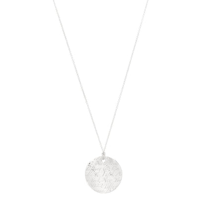 Tiffany Sterling Silver Notes Round Pendant Necklace 1 of 4