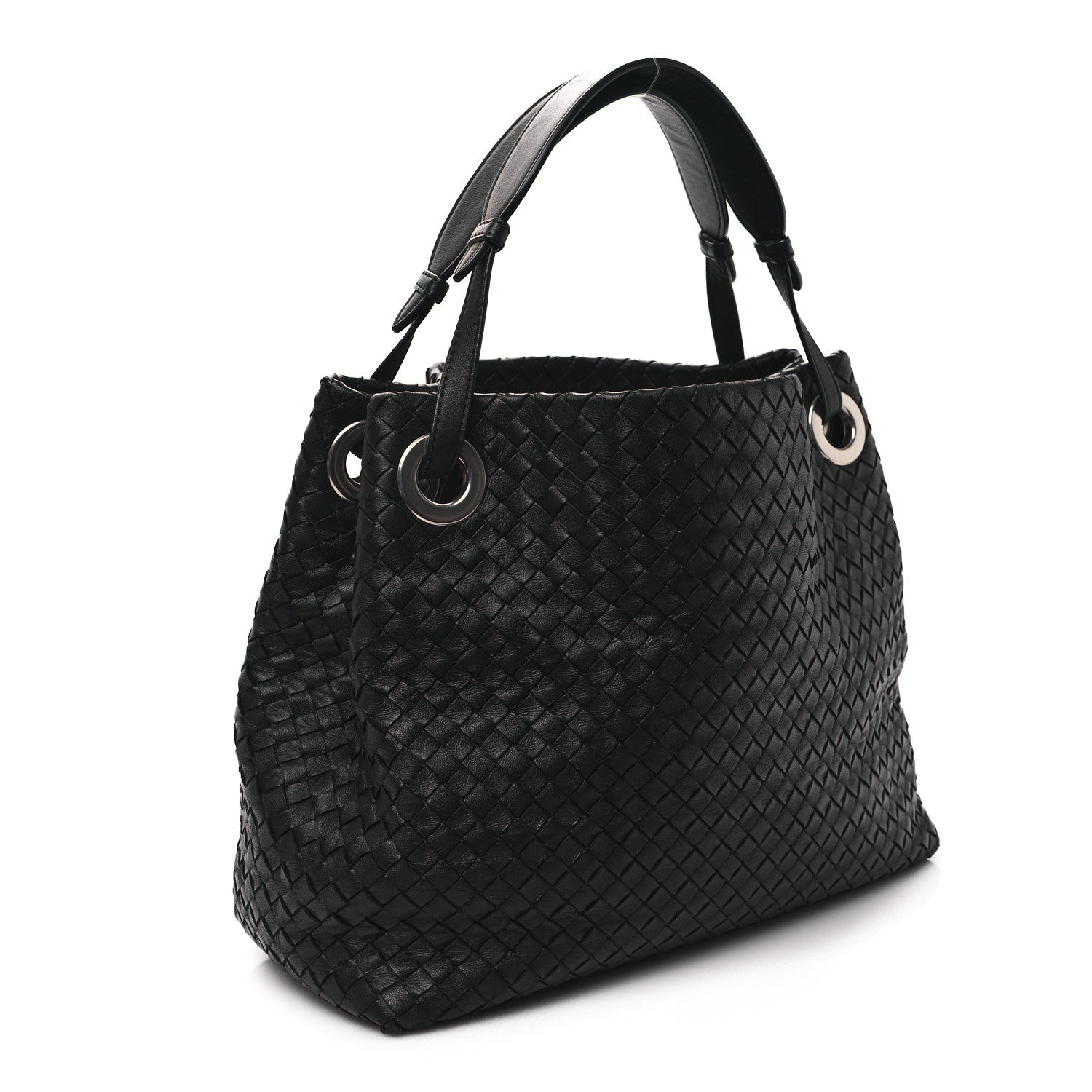 Bottega Veneta Nappa Intrecciato Medium Garda Bag Black 3 of 11