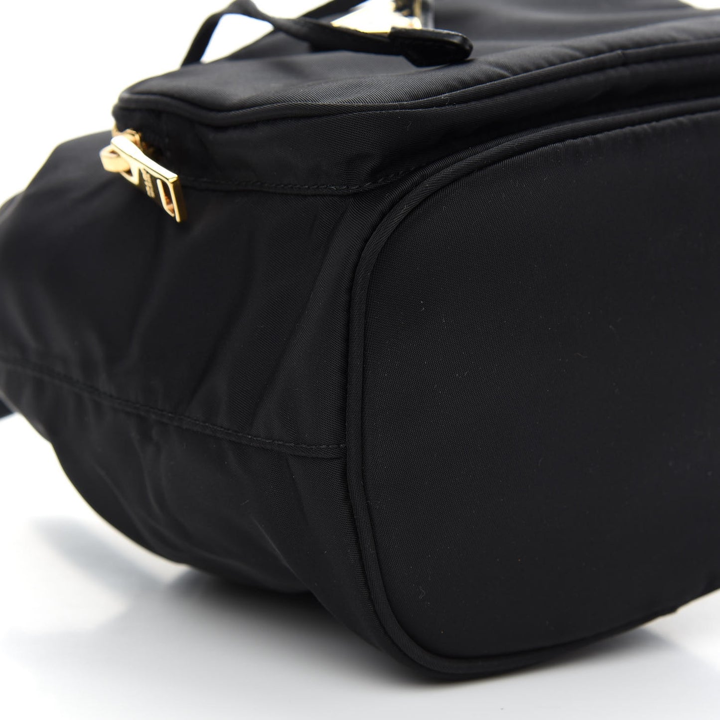 Re-Nylon Duet Drawstring Shoulder Bag Black
