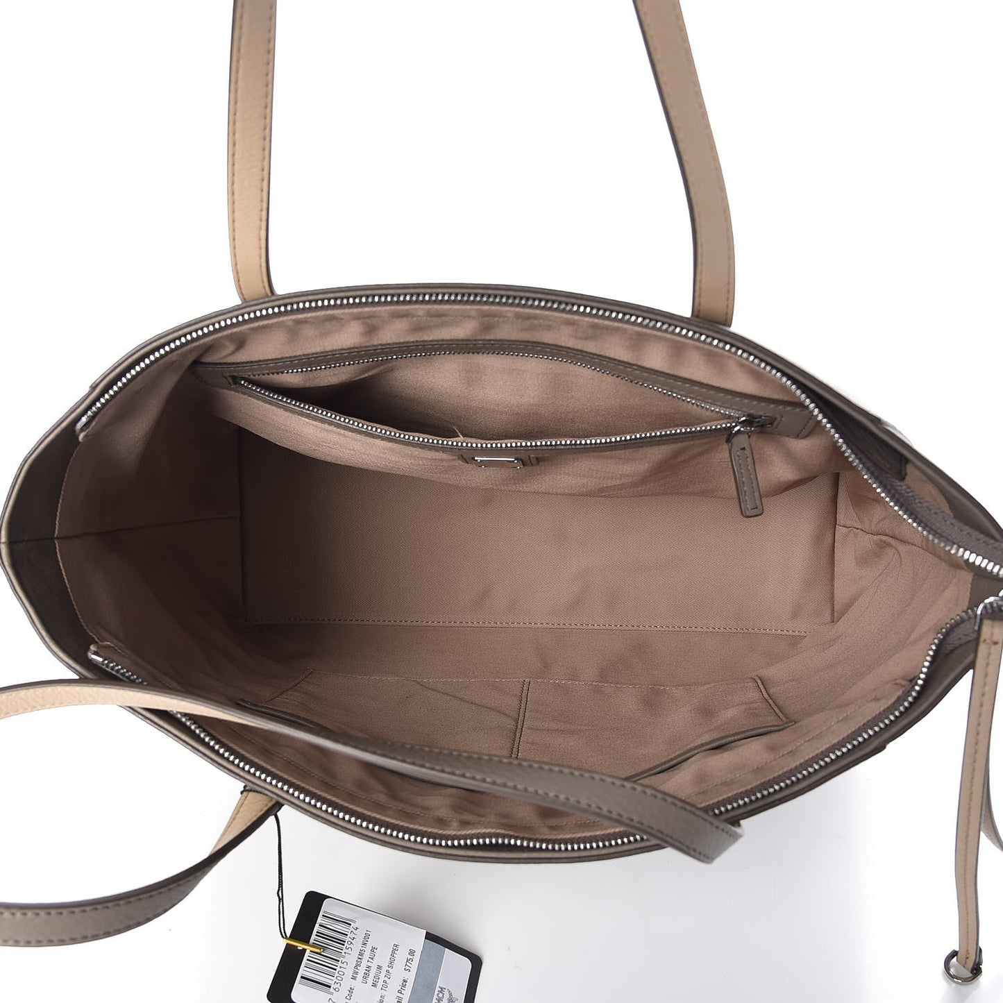 Calfskin Ottomar Monogram Medium Klara Shopper Tote Urban Taupe