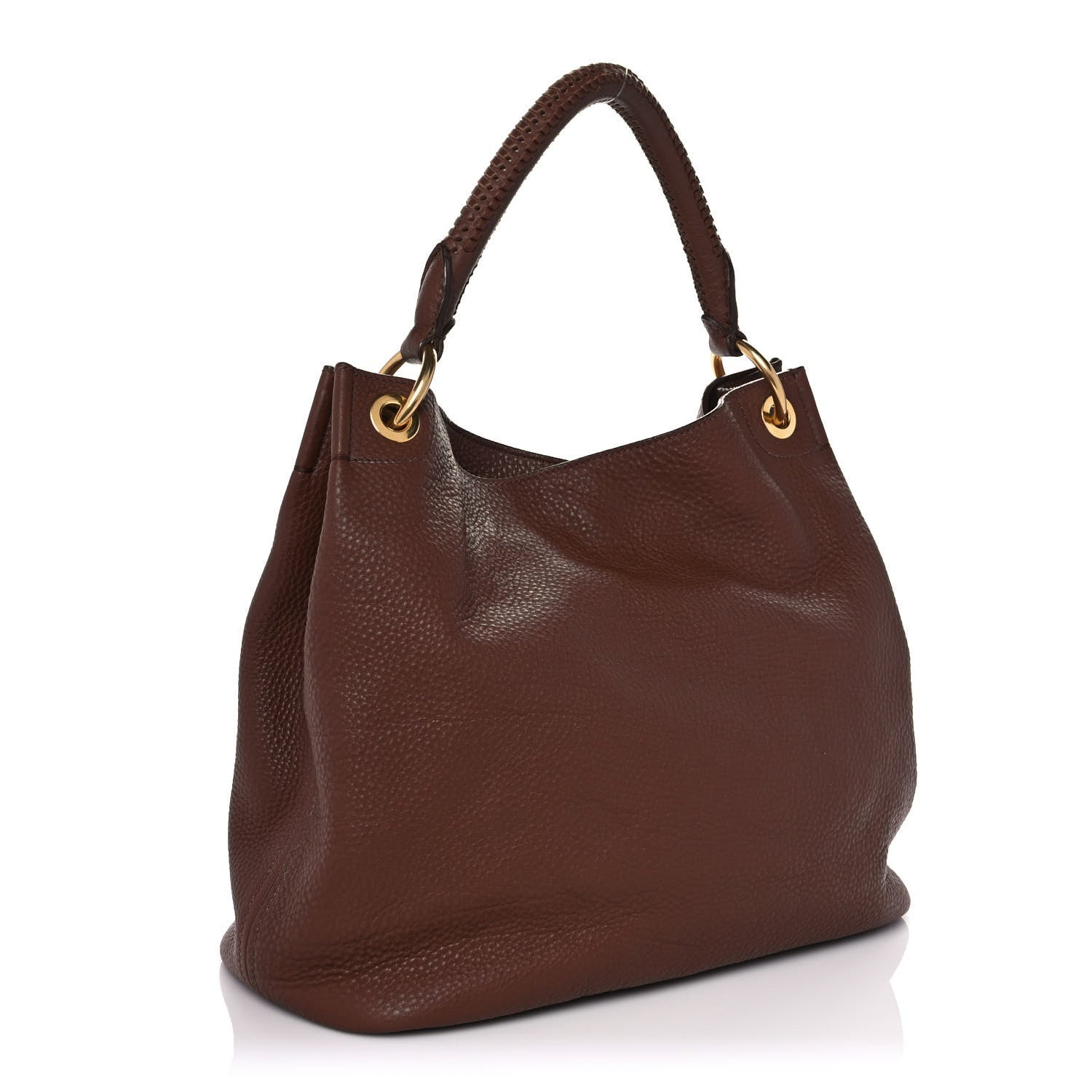 Prada Vitello Daino Tote Palissandro 3 of 8