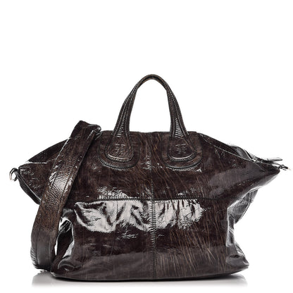 Givenchy Crinkled Patent Leather Large Nightingale Brown 1 of 10