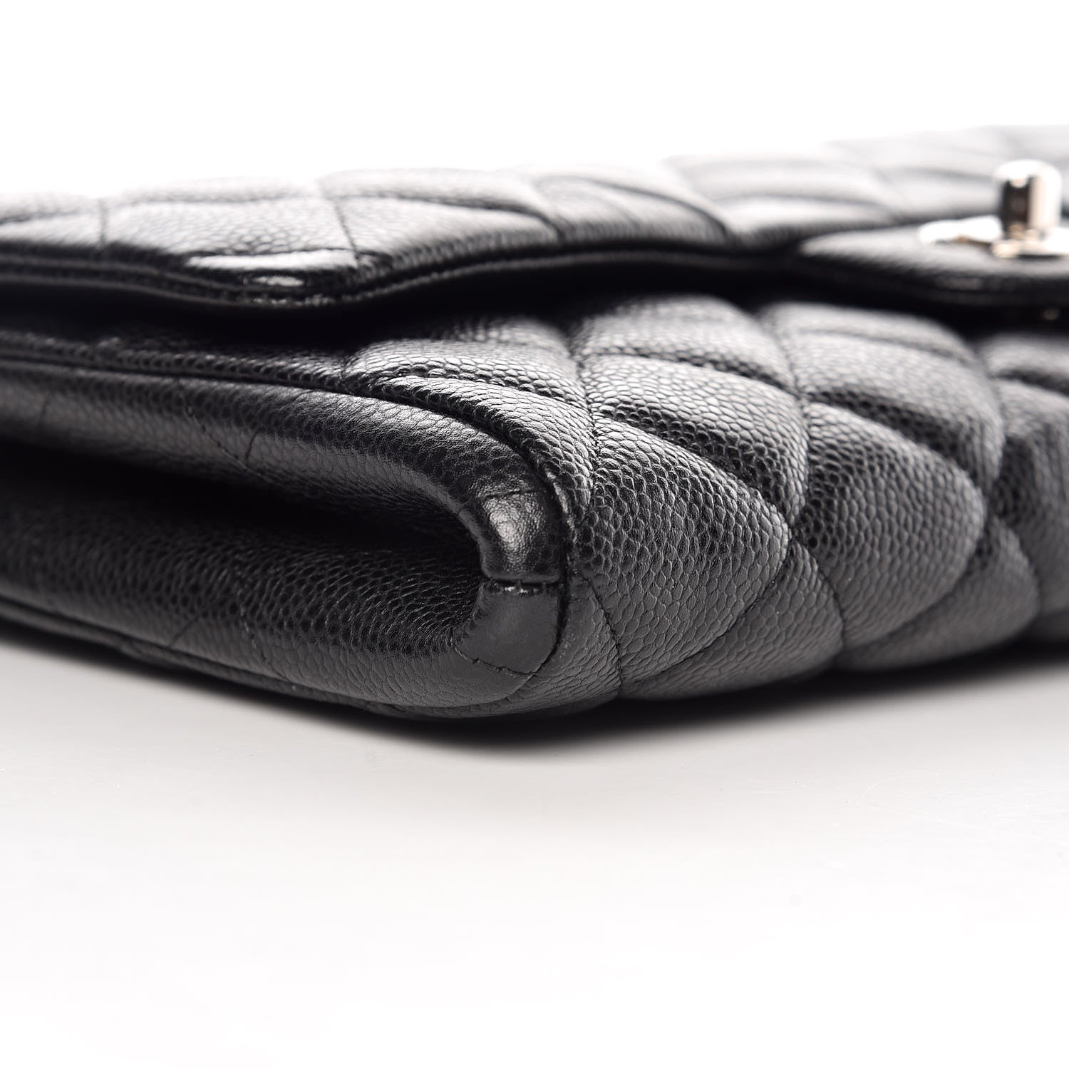 Chanel Caviar Quilted Clutch With Chain Flap Black 5 of 9