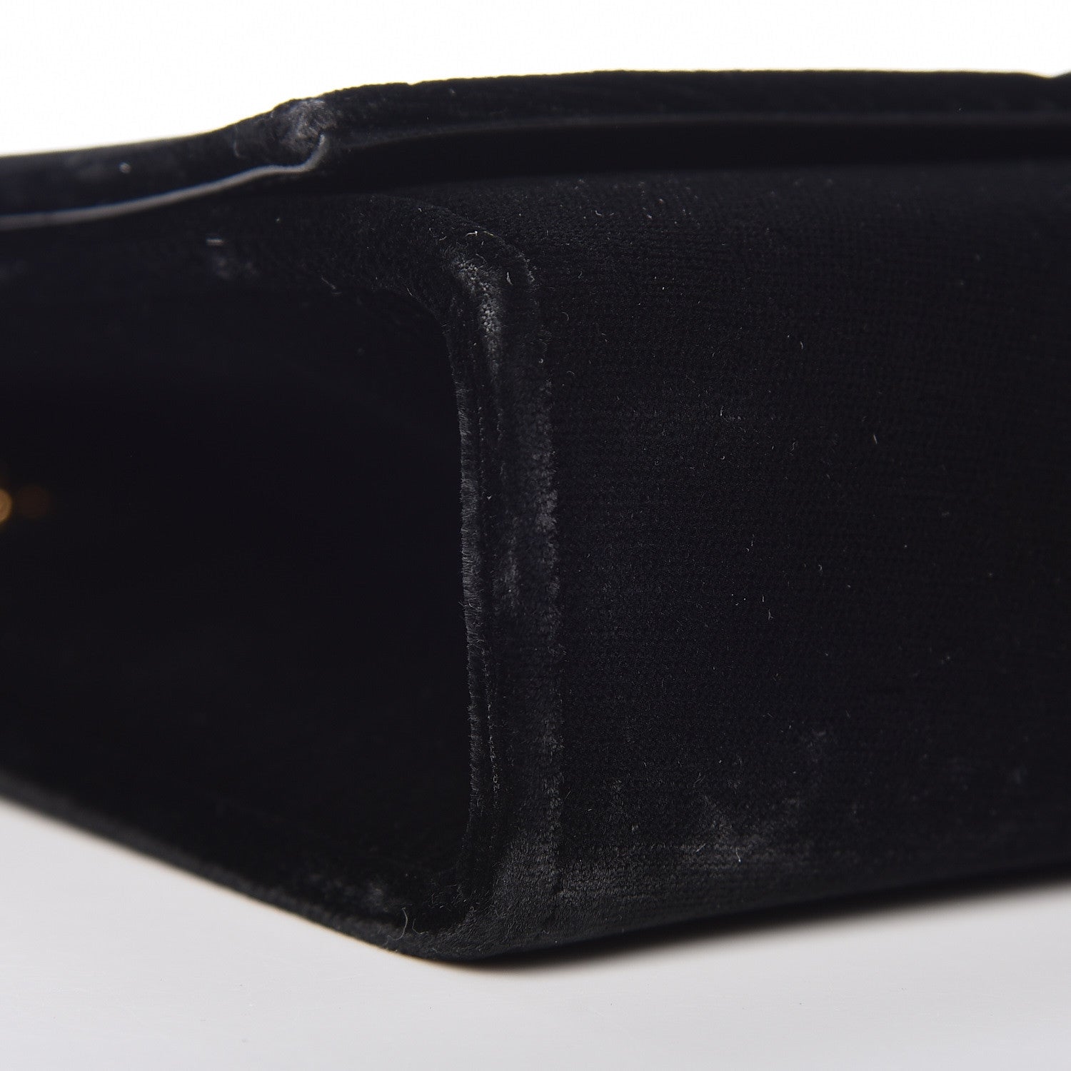 Saint Laurent Velvet Medium Monogram Kate Tassel Shoulder Bag Black 10 of 14