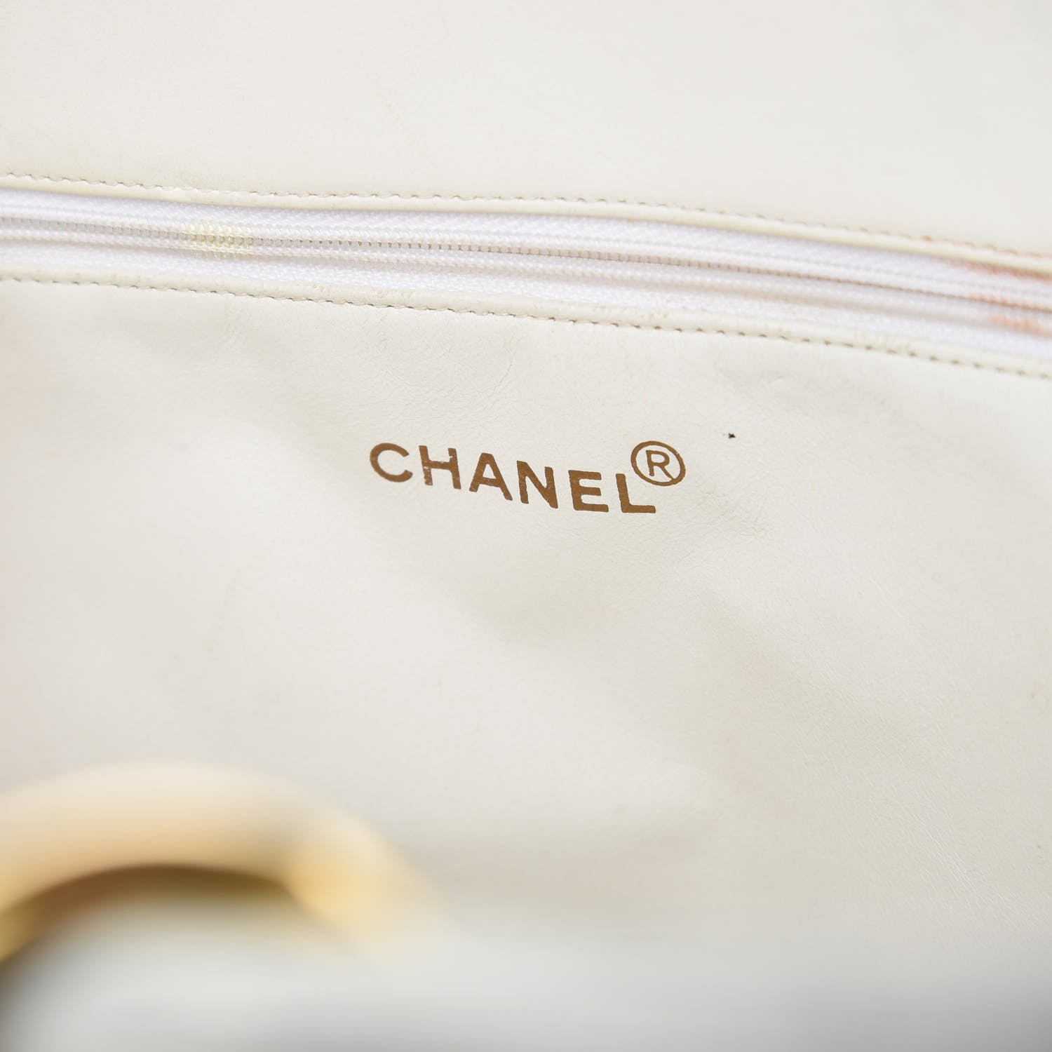 Chanel Calfskin Quilted Shopping Tote White 6 of 18