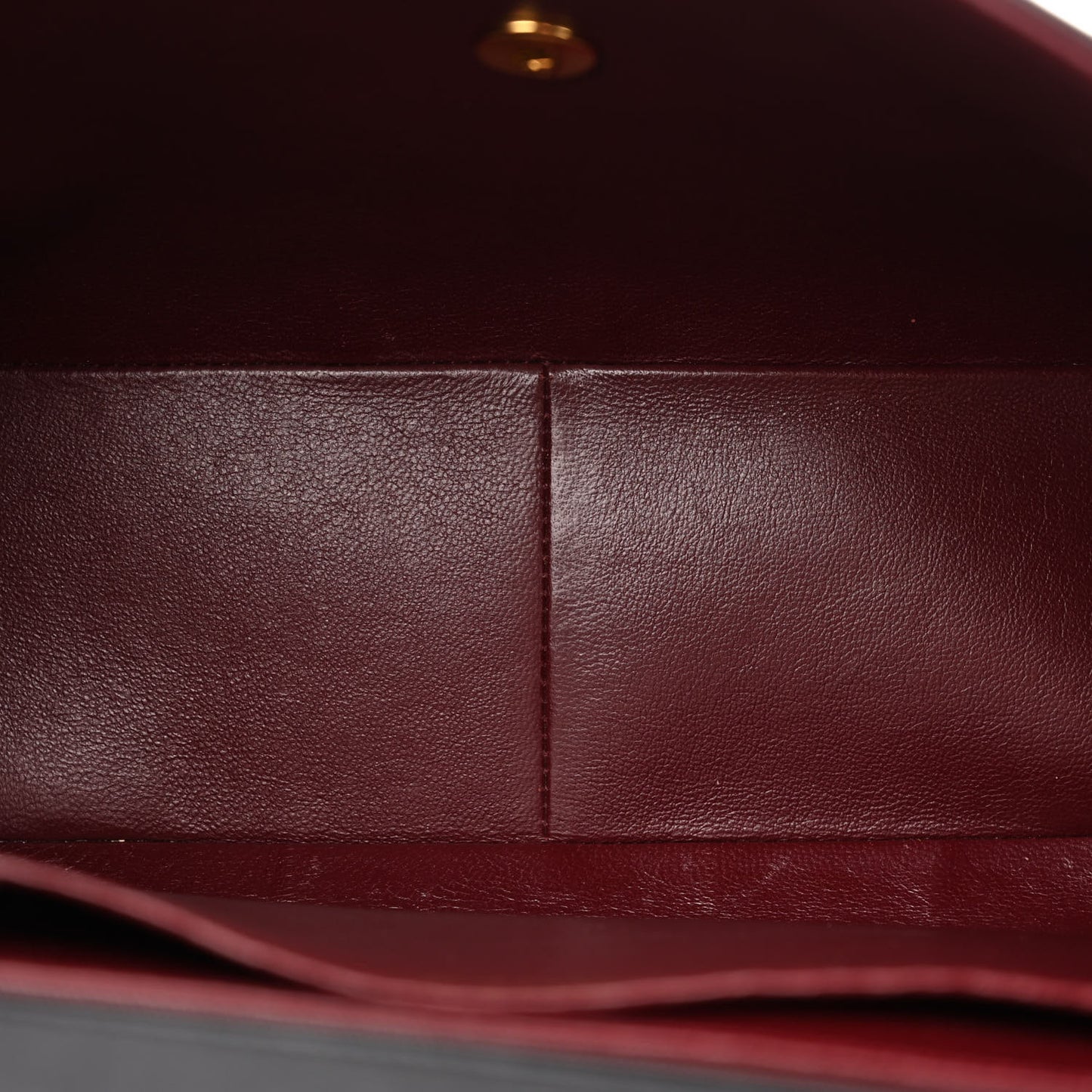 Lambskin Quilted XL Jumbo Single Flap Black