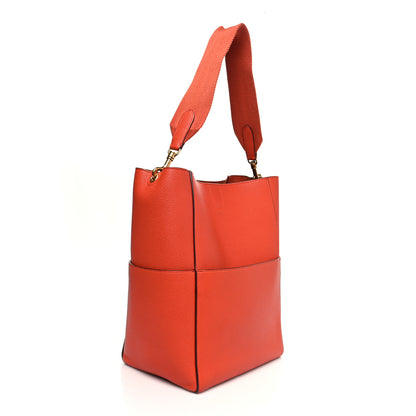 Celine Soft Grained Calfskin Sangle Bucket Bag Cinnamon 3 of 14