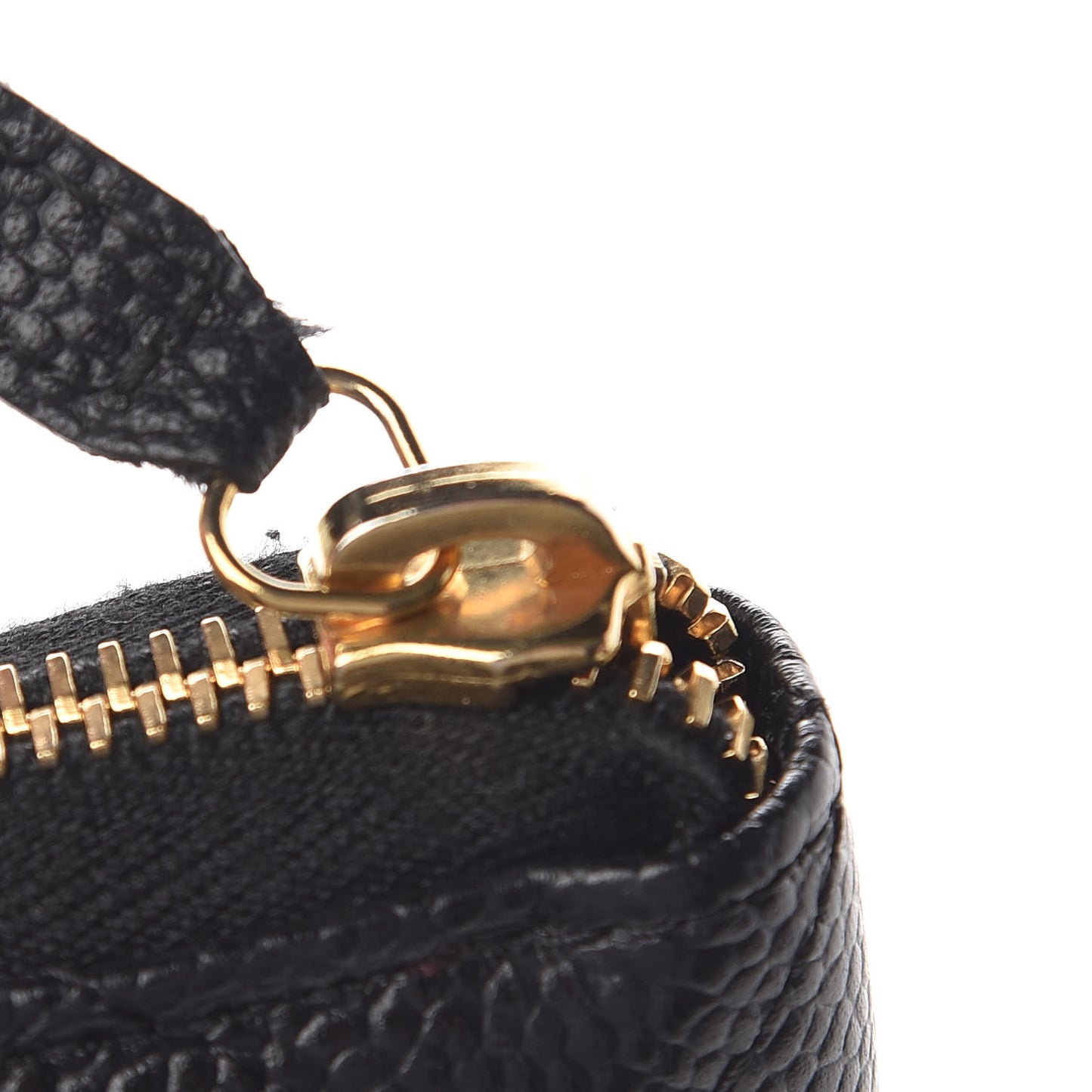 Caviar Quilted Large Gusset Zip Around Wallet Black