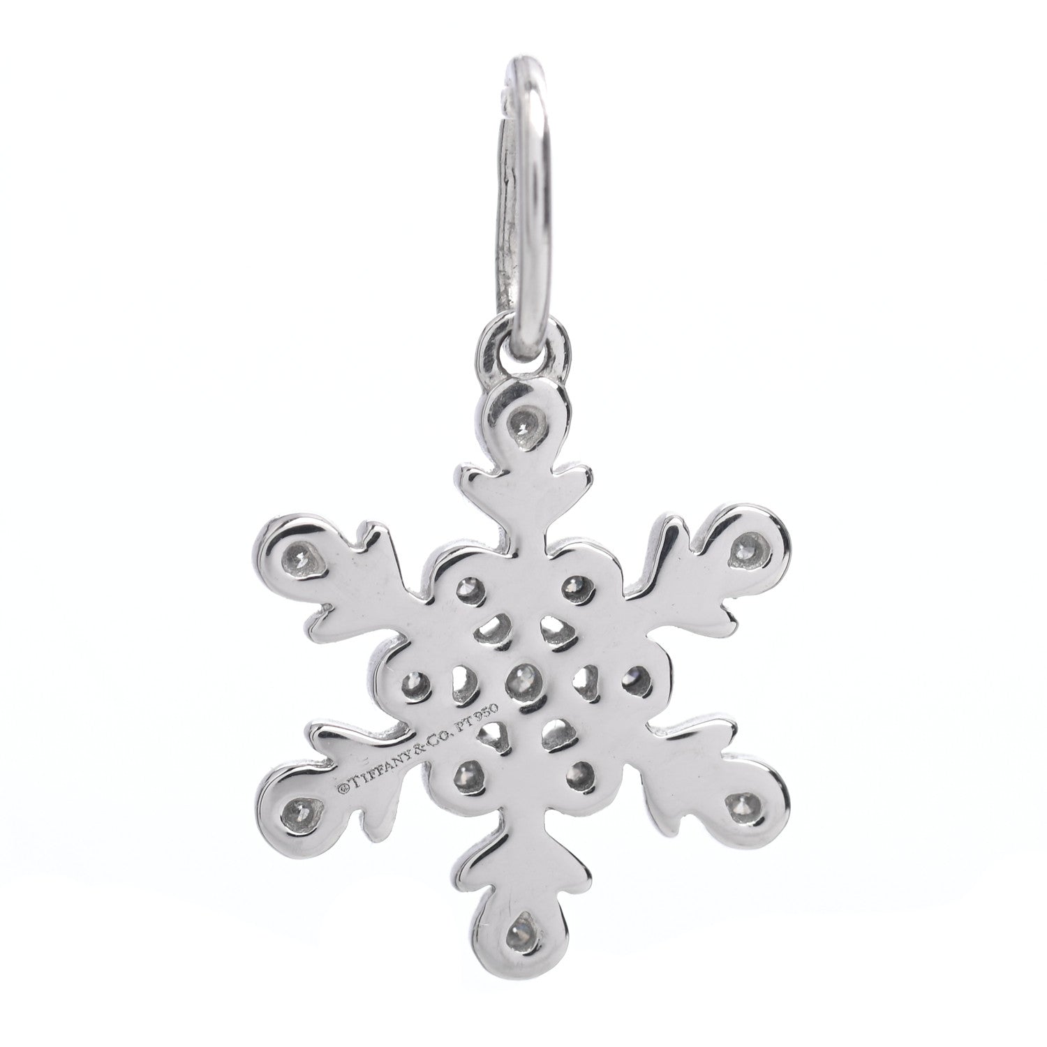 Tiffany Platinum Diamond Snowflake Charm 3 of 3