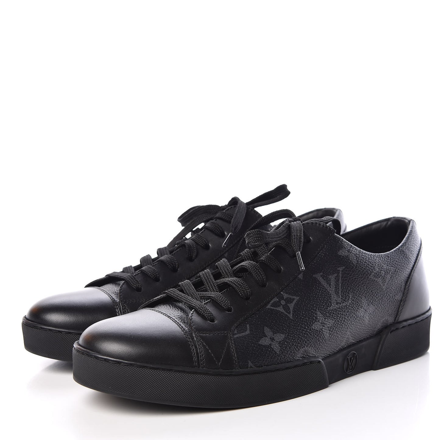 Calfskin Monogram Eclipse Match Up Sneakers 6