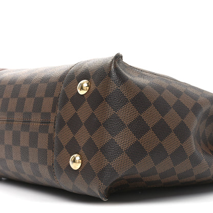 Louis Vuitton Damier Ebene Caissa Hobo Rose Ballerine 9 of 11