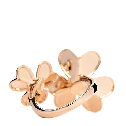 Van Cleef & Arpels 18K Yellow Gold Diamond Frivole Between The Finger Ring 51 5.75 4 of 6