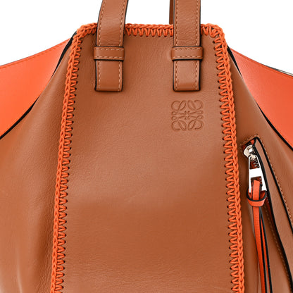Loewe Calfskin Whipstitch Small Hammock Shoulder Bag Tan Orange 8 of 10