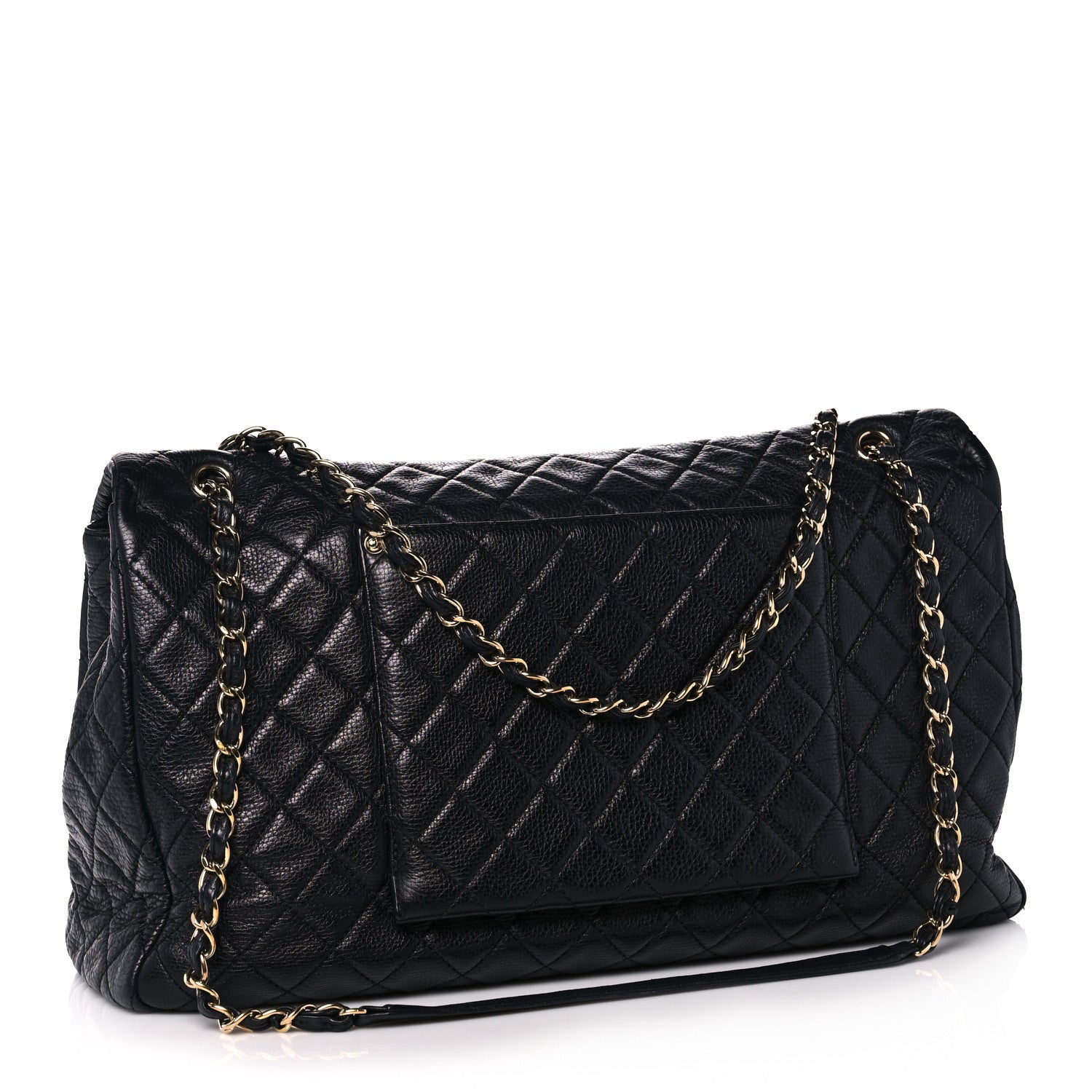 Chanel Calfskin Quilted XXL Travel Flap Bag Navy 2 of 11