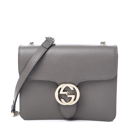 Gucci Dollar Calfskin Small Interlocking G Shoulder Bag Loess 1 of 7