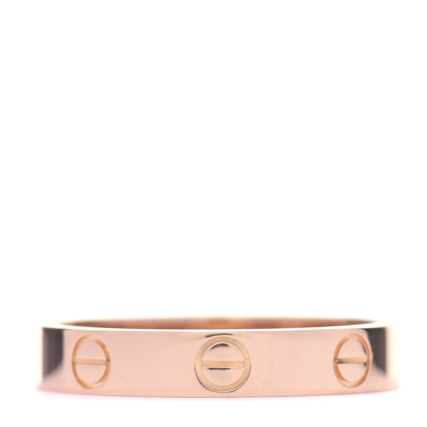 18K Pink Gold 3.5mm LOVE Wedding Band Ring 55 7.25
