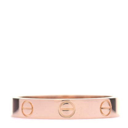 Cartier 18K Pink Gold 3.5mm LOVE Wedding Band Ring 55 7.25 1 of 5