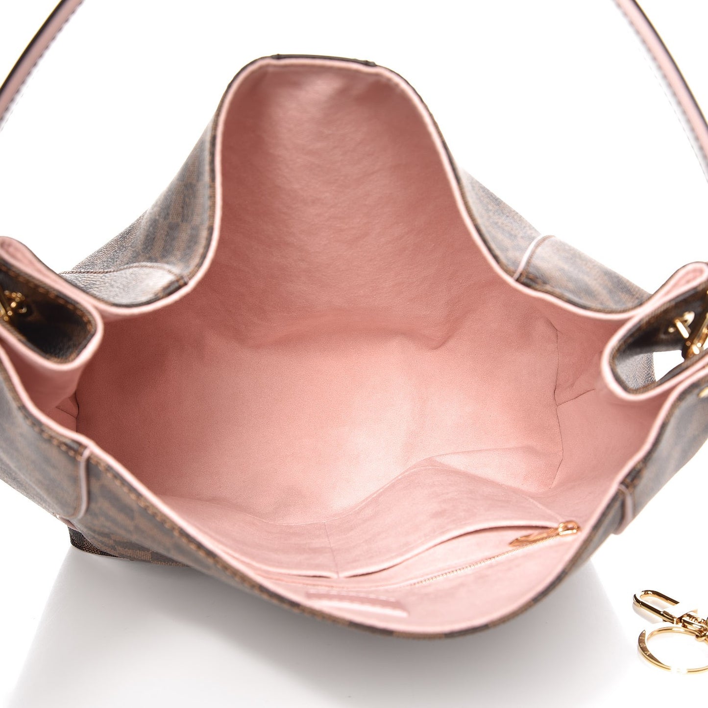 Damier Ebene Caissa Hobo Rose Ballerine