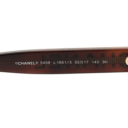 Chanel Acetate Pantos Logo Sunglasses 5458 Tortoise Brown 5 of 8