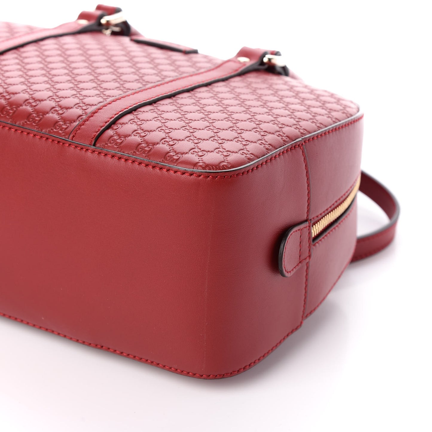 Soft Microguccissima Medium Crossbody Bag Rosso