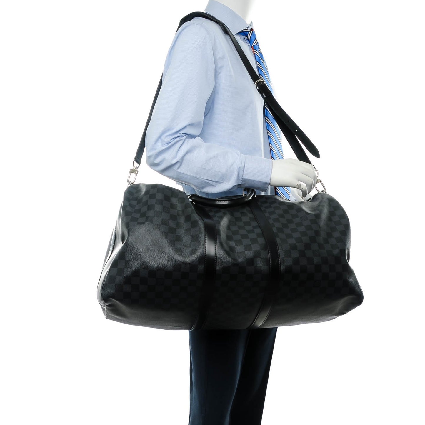 Damier Graphite Keepall Bandouliere 55