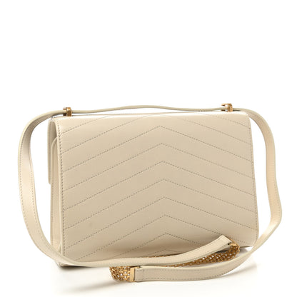 Chanel Calfskin Chevron Quilted Medal Flap Beige 2 of 10